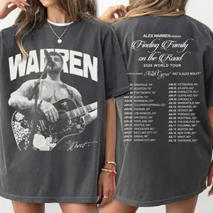 Alex Warren Eras Tour 2026 Vintage Shirt, Indie Music Aesthetic Unisex Fan Gift LWX