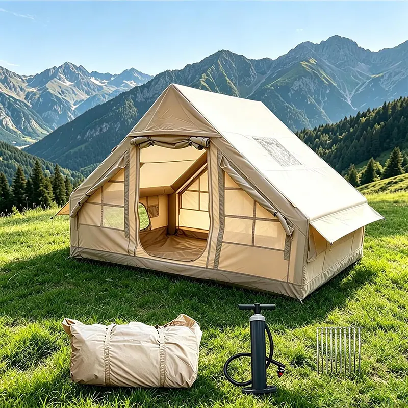 Weekend outdoor leisure inflatable tent, size 200 x 210 cm, height 300 ...