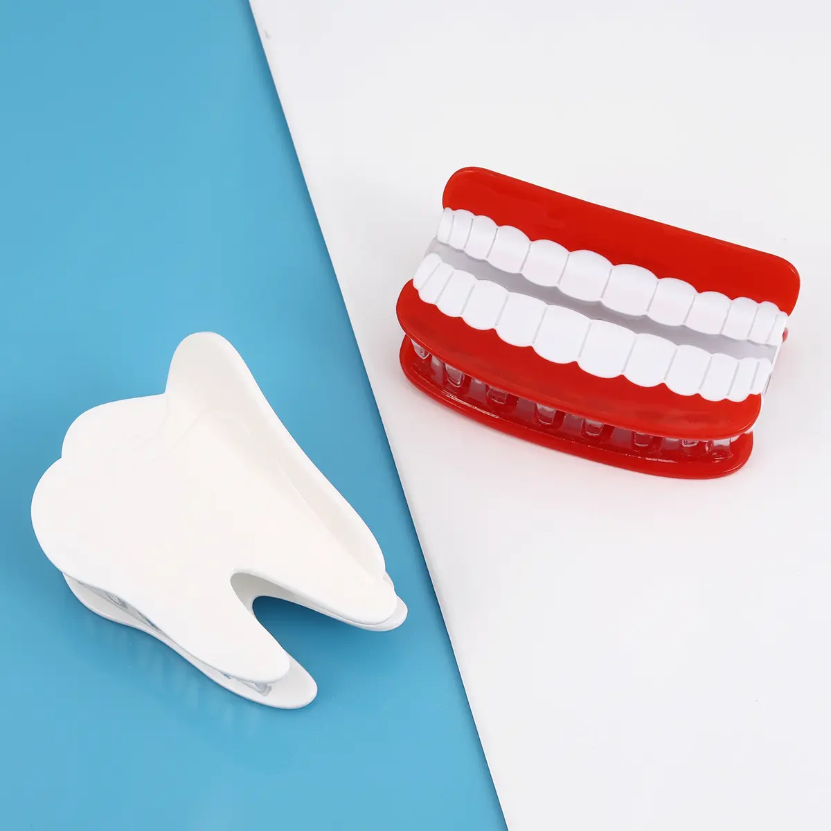 Personalised White Tooth Acetate Hair Claw Clip Oral Doctor Creative Hair Clip in Stomatology for Women Girls Gift 1PC
