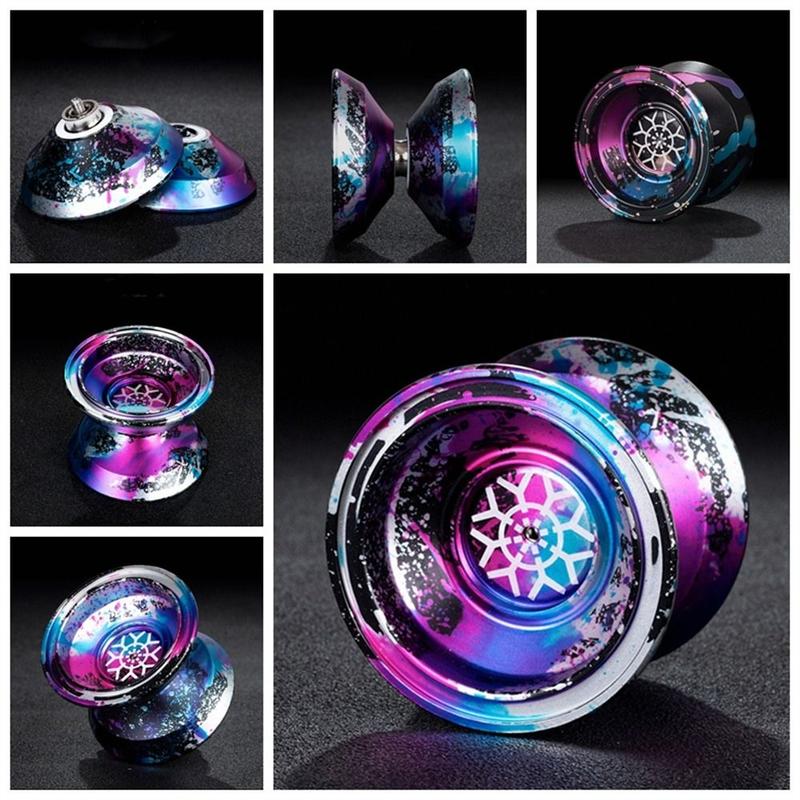 Fashion 10 Ball Bearing Metal Yoyo High Speed Unresponsive Yo Yo Toys Professional Alloy Aluminum Yoyo Ball 1A/3/5A Fashion 10 Ball Bearing Metal Yoyo High Speed Unresponsive Yo Yo Toys Professional Alloy Aluminum Yoyo Ball 1A/3/5A
