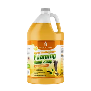 Bastion Warm Vanilla Sugar Foaming Antibacterial Hand Soap - Moisturizing & Smooth Scent - Gentle & Effective - Family & Pet Safe - Made in the USA