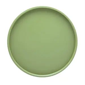 Kraftware  B.C. Mist Green 14 Inch Round Serving Tray