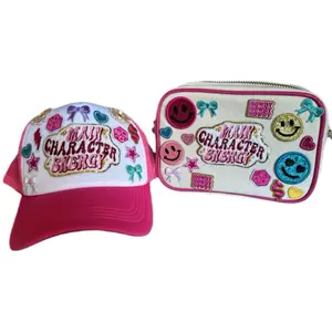 Patched Boujee Set - Matching Hat & Purse with Stylish Patchwork Design, Comfortable Fit, Durable Construction & Spacious Interior