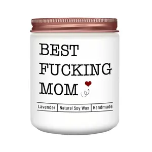 Gifts for Mom, Mother's Day Birthday Present (from Daughter Son Child), Fun Lavender Natural Soy Wax Candle Decor Gift, Unique Mom Gifts