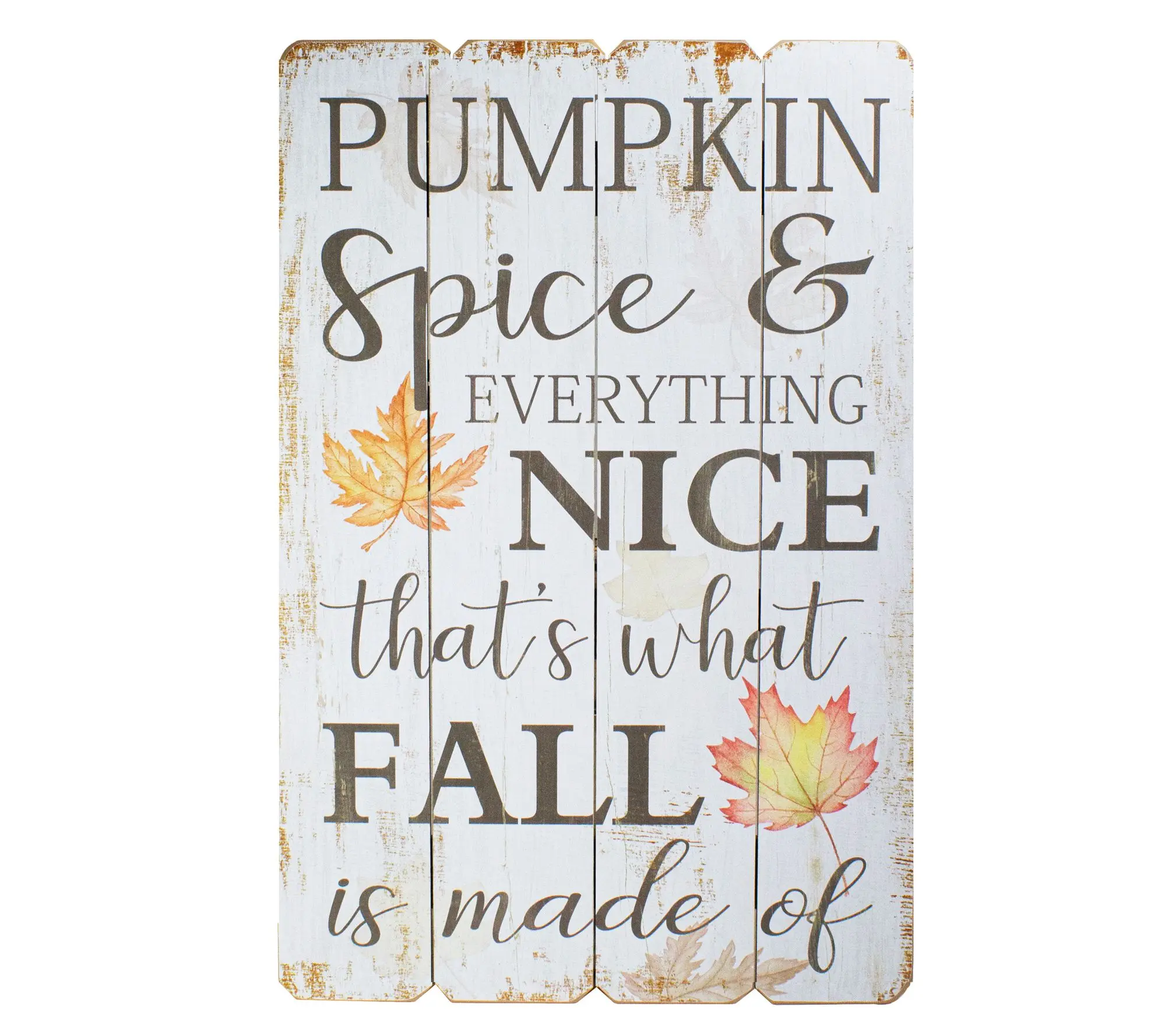 Northlight Pumpkin Spice Fall Wooden Wall Sign 23.5"