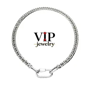 VIP jewelry The Harley Chain - Chunky Necklace 16 Inches Bold Edgy Modern Design Water & Sweat Resistant
