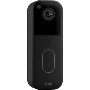Blink Wireless Video Doorbell, Black, with Head-to-Toe HD View