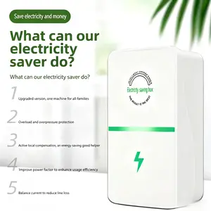 Smart Electricity Saving Box, Household Power Saver Device, Reduce Electric Bill, Plug-in Energy Saver for Home Office