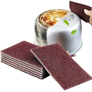 [10 Pack Diamond Coated Sponges]Heavy Duty Rust Grease Remover Dual Sided Scrubber Kitchen Stubborn Stain Cleaning L10