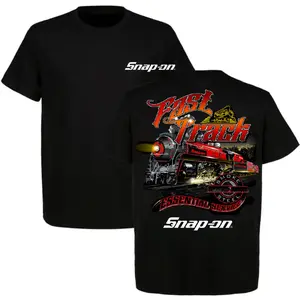 Snap-On Fast Track T-Shirt, Racing Graphic Mechanic Logo Design, Gift for Car Enthusiasts and Tool Fans