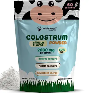 Bovine Colostrum Powder - Pure Bovine Colostrum for Humans - Grass Fed Colostrum Supplement
