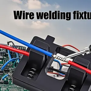 Adjustable Spring Quick Clamp Portable Wire Welding Fixture Soldering Iron Holder for Electrical Work DIY Craft Repair