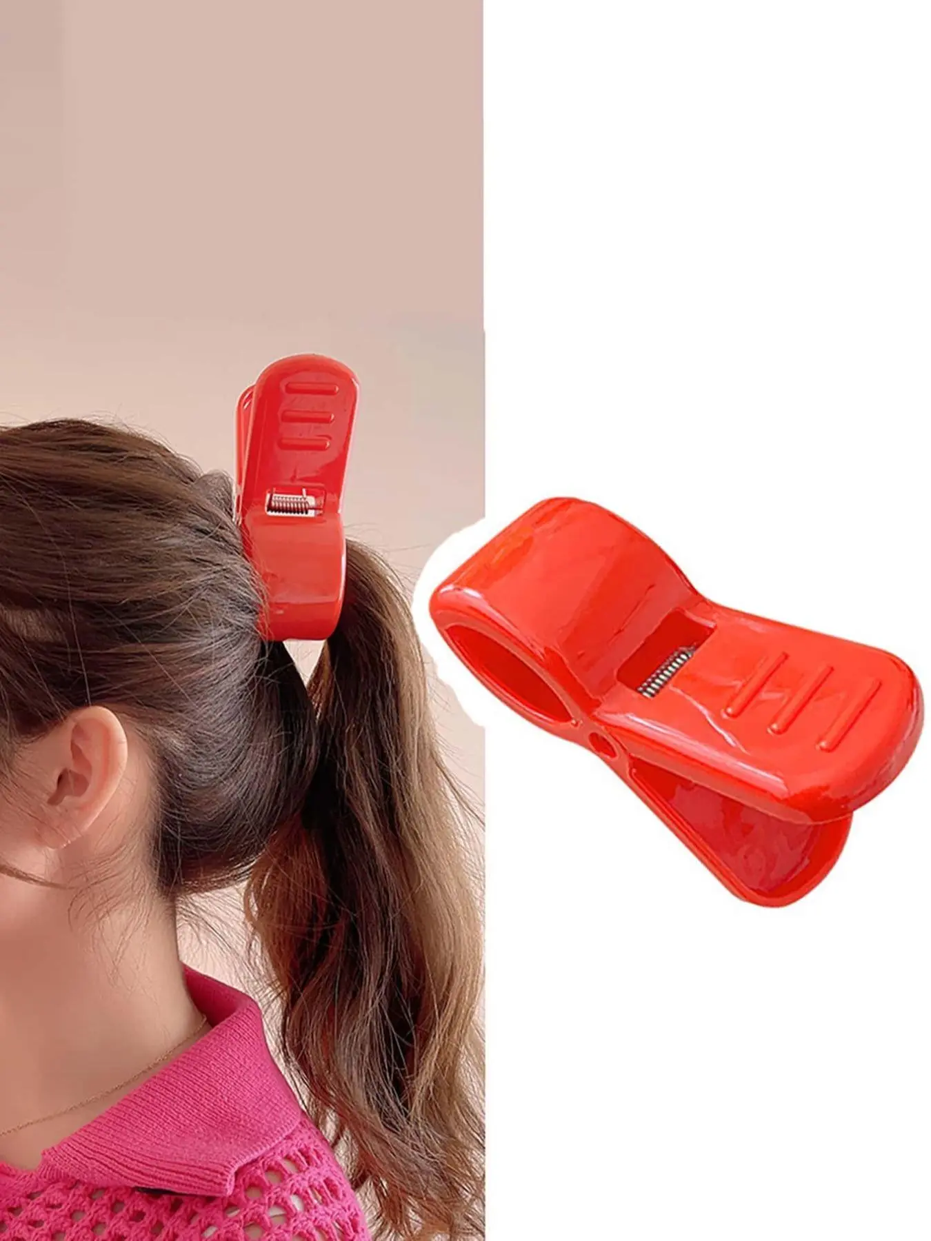 Women's Simple Style Plain Color Novelty Hair Claw, Casual And Versatile Hair Claw, Fashion Hair Accessories For Daily Use Updo Hair Clip, Claw Hair Clips