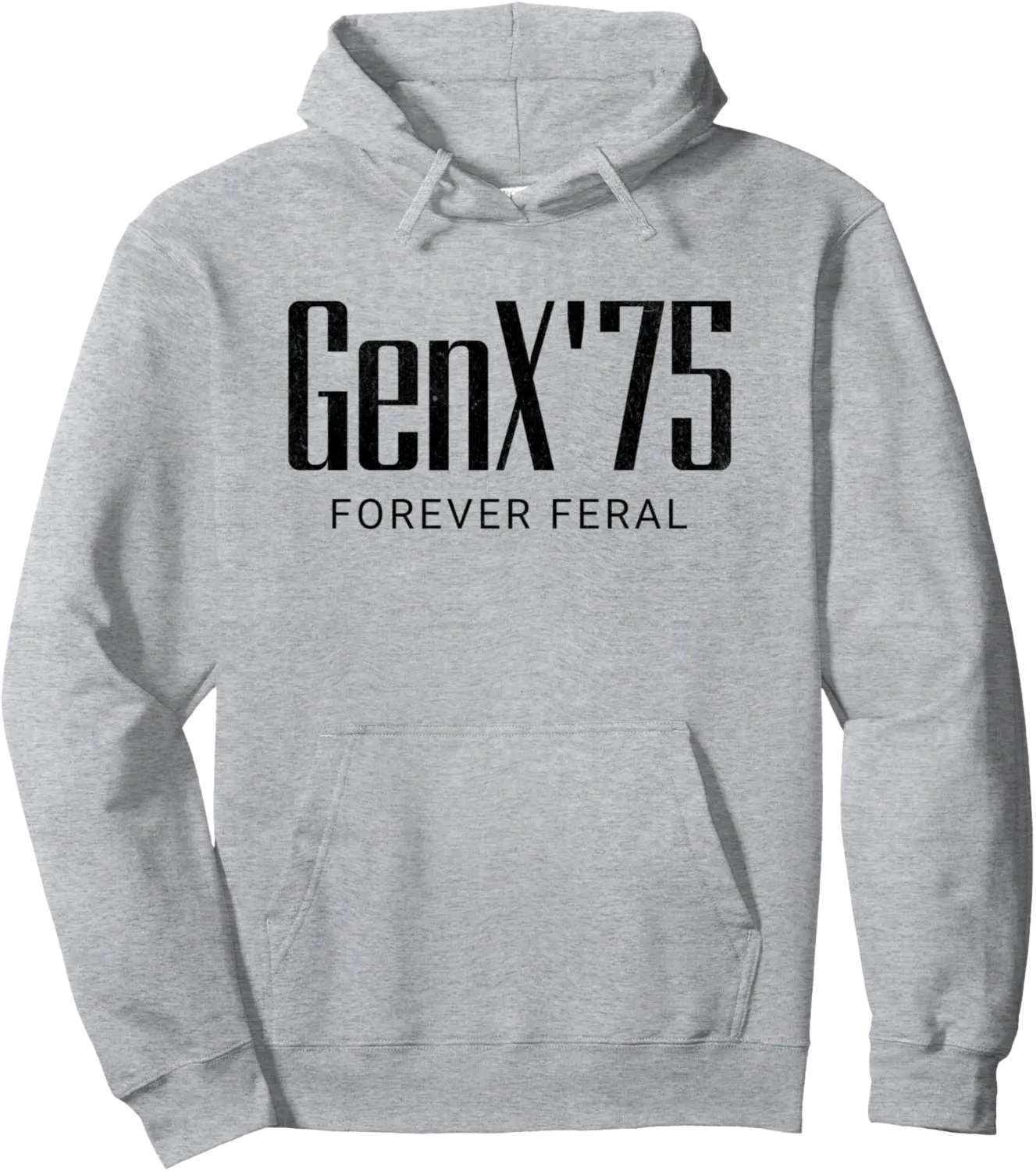 Gen X 1975 Forever Feral Gen Xer Born 1975 Retro Vintage Pullover Hoodie - Anarosavill Shop 45B0D8XTDJSN
