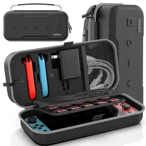 Hard Shell Carrying Case for Switch Model Consoles, Large Storage Protective Travel Bag, Waterproof Portable Case for Gaming Console Accessories