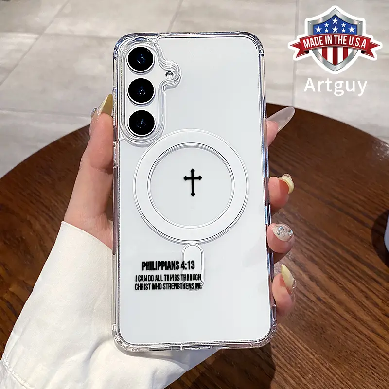 Magnetic Phone Case Compatible with Samsung Galaxy S26 S23 Ultra S24 Plus S25 Edge S22+ FE Faithful Tech Pattern TPU Shockproof Anti-Scratch Stylish Smartphone Cover Cellphone Protection Casing