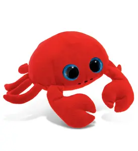 BIG EYE 6" PLUSH - RED CRAB