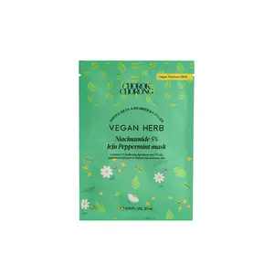 Vegan Herb Niacinamide 5% Mask - Jeju Peppermint Brightening & Hydration Skincare Eucalyptus
