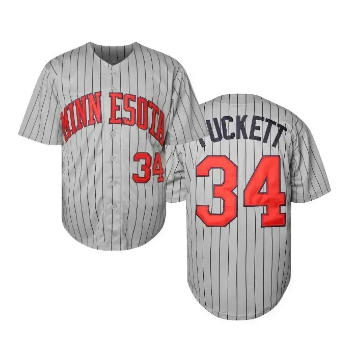 Men's #34 Striped Baseball Jersey Shirt - 100% Polyester Loose Fit Casual Sporty Top, Quick-Drying Breathable Button-Down Sports Style Jersey for Indoor & Outdoor Training