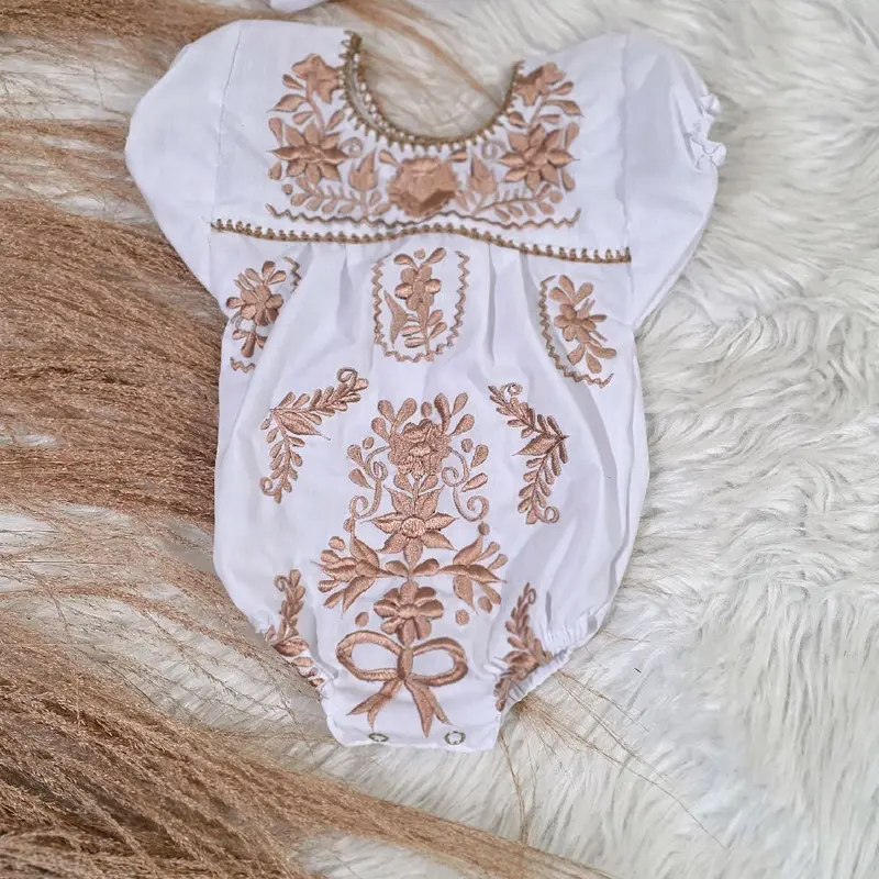infant mexican embroidered dress Traditional Mexican Girl Embroidered Dress 2-8 – unik Retail main image 1