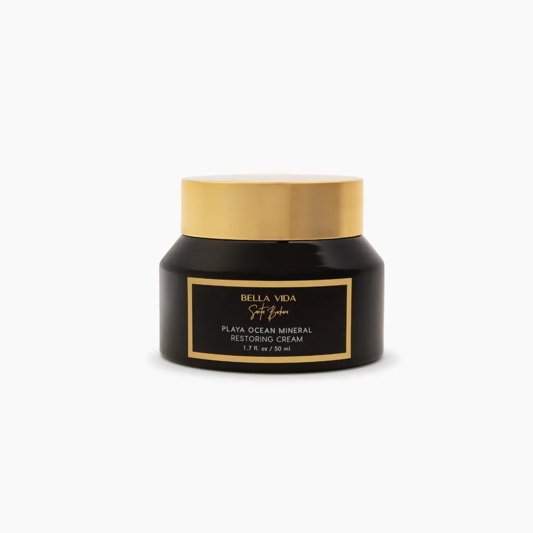 Bella Vida Playa Ocean Mineral Restoring Cream Lavender Scent Nourishing Vegan Moisturizers with Shea Butter & Plant Oils for Dry Skin Repair