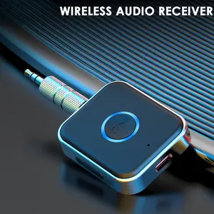 Wireless Audio Receiver Portable AUX Adapter Hands-Free Car Use, Wireless Audio Receiver Home Stereo/Speaker/Wired Headphones simr Q1