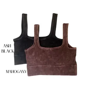 Kacey Washed Ribbed Bralette