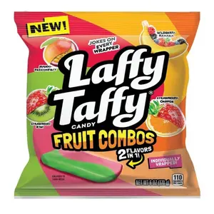 Taffy Candy, Combos, Individually Wrapped Mini Bars, 6 Ounce