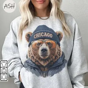 Vintage 90s Chicago Football Mascot SweatShirt, Retro Chicago Football T-Shirt, Chicago Football Mascot Hoodie, #BBearrr merch, Fan Gift