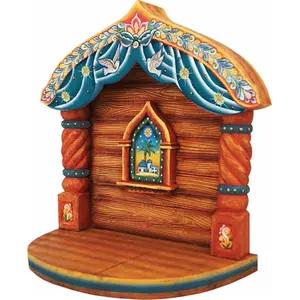 212 MAIN Original Freehand-Paint G. Debrekht Art Religious Nativity Manger Statue, 9.5 in. Home Decor Ornament for Nativity Scene Displays