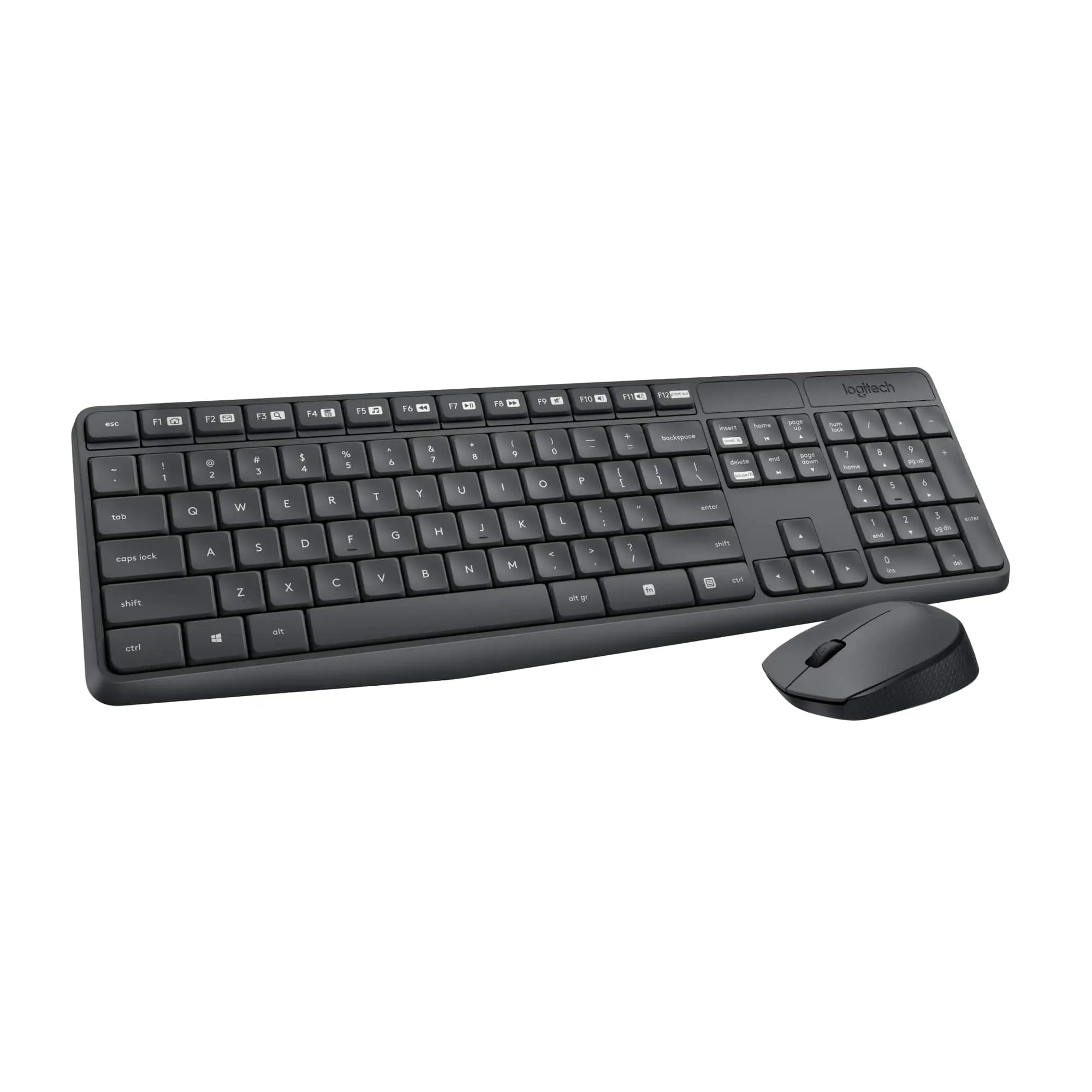 MK235 Wireless Membrane Keyboard and Optical Mouse Bundle for PC