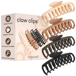 Extra Large Claw Clips For Thick Hair – Hair Claws Pack, Large Hair Clips For Thick Hair, Claw Clip Pack, Hairclips, Hairclips. For Women, Ganchos Para El Cabello – Non Slip Matte Finish