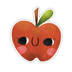 happy apple sticker happy apple sticker