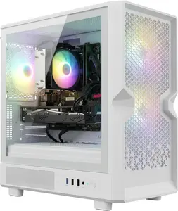 STGAubron Gaming PC Computer Desktop, Radeon RX 580 16G, Intel Core i7 up to 3.9G, 16G RAM, 512G SSD, WiFi 6, BT 5.0, RGB Fan x3, Windows 11 Home