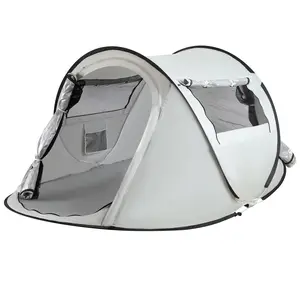 No Assembly Pop Up Beach Tent, 96.8"x59"x41.7" Instant Sun Shelter, Waterproof & Windproof with Mosquito Net, Portable Camping Tent for Beach & Outdoor