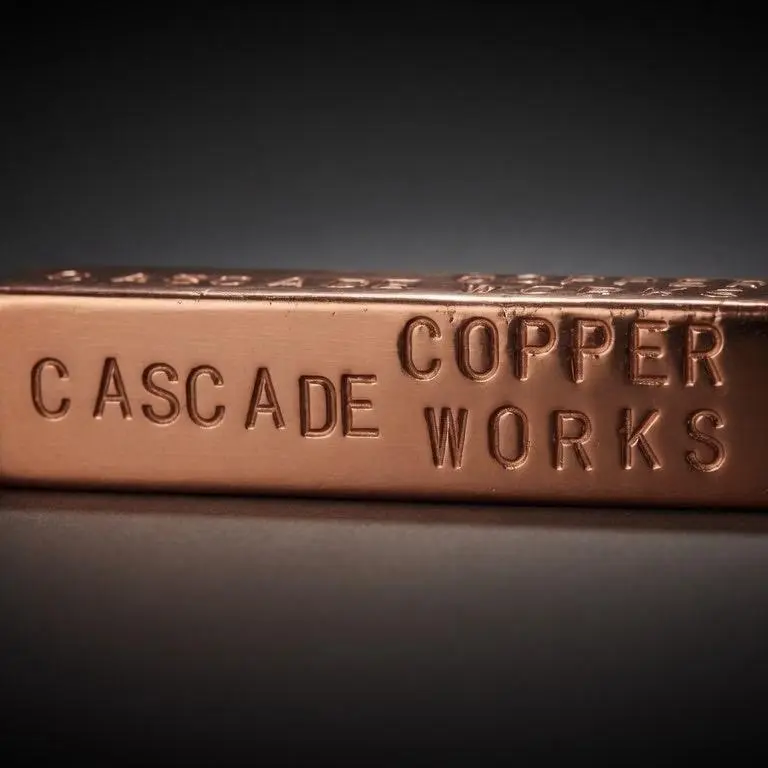 Collectible Copper Ingot Bars - Premium Quality 1lb Handmade Metal Ingot Bar with Stamped Mark, Mirror Finish for Toys & Hobbies DIY Specialty Supplies, Artisan Craft