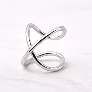 Stainless Steel X Ring Fake Cartilage Ear Cuff