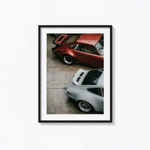 Porsche 911 Print, Vintage Porsche Rear View, Porsche Wall Art, Vintage Print, Photography Prints, Museum Quality Photo Art Print