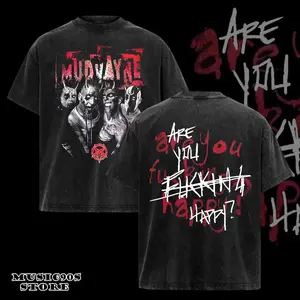 Vintage Retro Mudvayne band 2 sides T-shirt black Unisex , Mudvayne Tshirt , Music Graphic Tee, Rock Band Shirt, Retro Music Tee, Rock Music Lover Shirt, Vintage Band Shirts Casual Comfort Cotton Fabr