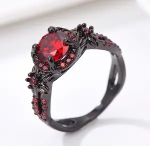 Luxurious, dark, and edgy yet elegant, court-style rings that suit everyoneGift for Girlfriend or Wife Jewelry Unique Sparkling Stones