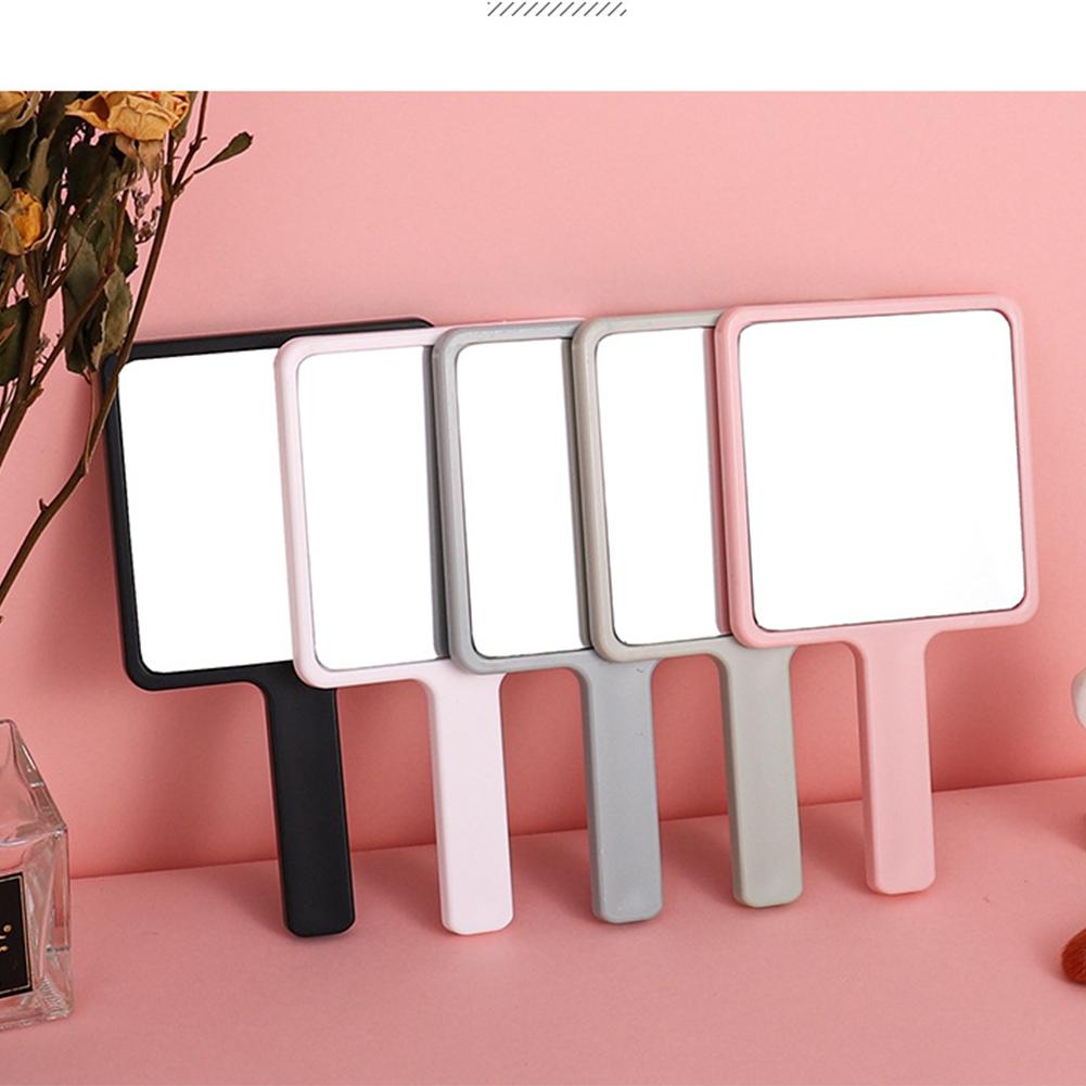 ADISEN Hand Mirrors, Ken Dall Mirror Red set,2PCS emojil 7.87" L x 7.48" W Salon Barber Hairdressing Handheld Mirror Square Black Handheld Makeup Mirror Gold Rich High Quality Mirror for Makeup Small Portable Salon Barber Hairdressing Vanity Cosmetic