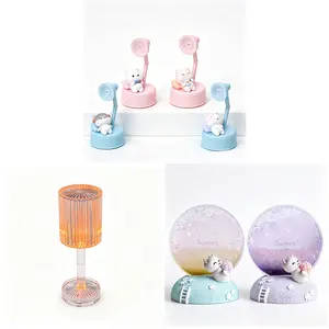 3Pcs Dimmable Colorful Mini Night Light, Kawaii Lamp, Portable Desk Decor Light for Baby Nursery Kids Bedroom, Lovely Gift for Boys Girls