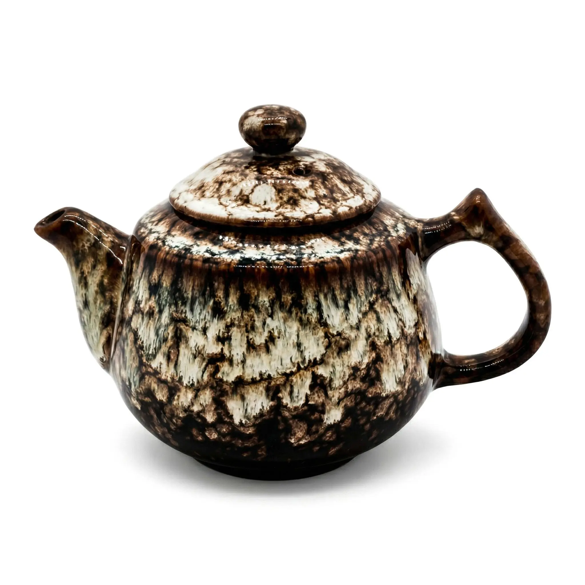 Stunning Blue Kiln-Glazed Ceramic Teapot | One-of-a-Kind Art，Mesmerizing Blue-Black Kiln Change Teapot | Handcrafted Ceramic | Premium Tea Experience，Unique Kiln-Glazed Ceramic Teapot | Blue Wave Pattern | Perfect for Tea Lovers