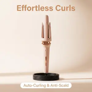 AutoCurl Pro Automatic Hair Curler, 32mm Rotating Ceramic Curling Wand, Anti-Scald Ionic Lazy Hair Styling Tool