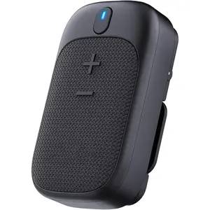 Wearable  Speaker-miniWaterproof Speaker Cip Type - Buit-in Microphone forHands-Free  and Call Functions (Black)