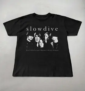 Slowdive Shirt, Unisex Cotton Shirt, Band graphic tees, Band shirts, sheogaze shirts, Cute shirts, Slowdive Graphic tees, 90s graphic tees