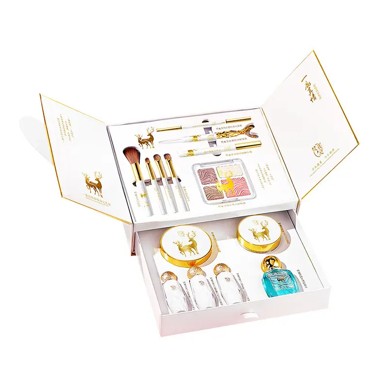 True Love Cosmetic Set Gift Box - 20*30cm Makeup Products, Harmonious Shades, Blendable Colors, Natural Radiance, Curated Look, Daily & Evening Use, Valentine's Day Gift for Girlfriend