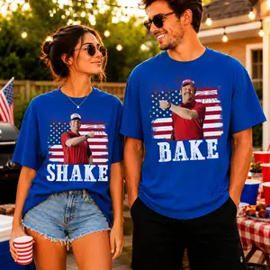 Shake and Bake Fourth of July Shirt, 4th of July Shake N Bake Freedom Couple Shirt, Funny Couples Tee, Independence Day Gift, Unisex Clothing