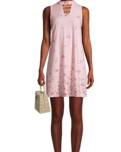 BRAND NEW No Boundaries Juniors' Mock Neck Trapeze Dress Size XS