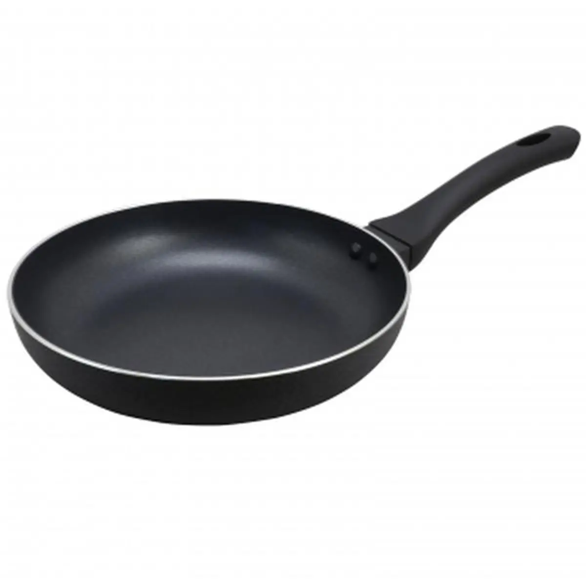 Oster Ashford 9.5 in. Round Aluminium Stove Frying Pan - 3 lbs, Bakelite Handle Stays Cool, Black Cookware